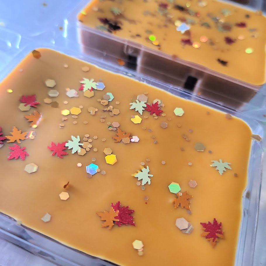 All the Leaves are Brown Clamshell (fallen leaves + autumn day + bonfire bliss + cranberry woods)