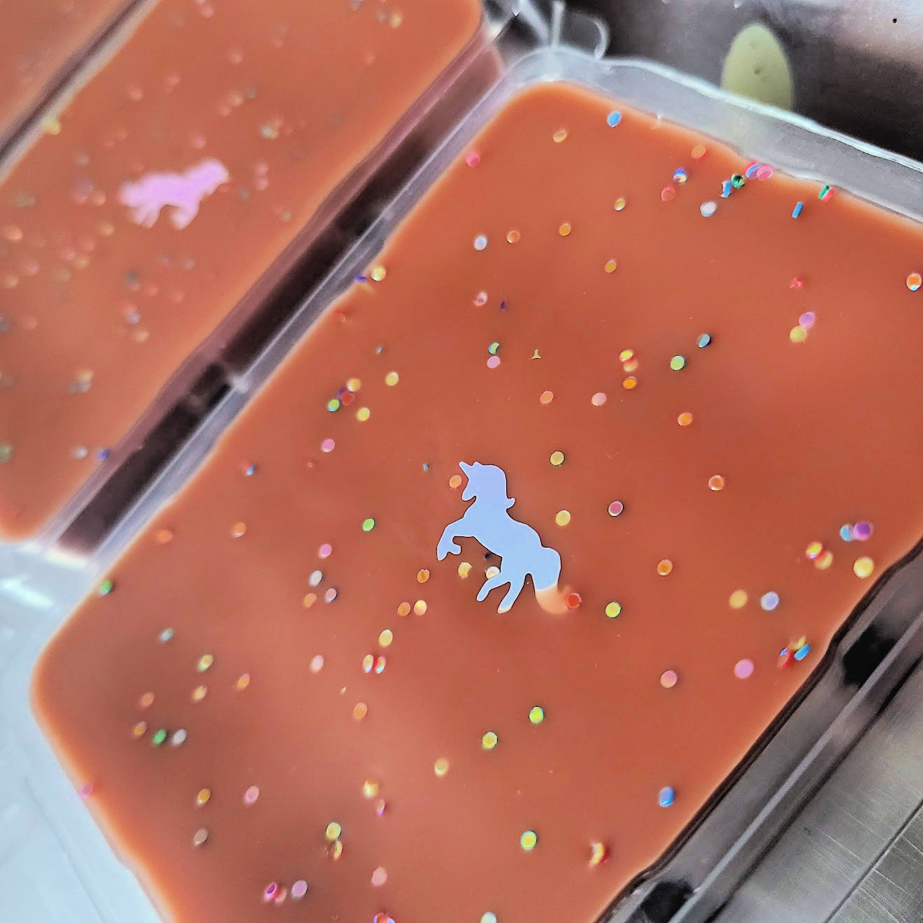 Unicorn Cocoa Clamshell (unicorn hot cocoa + hot cocoa + unicorn farts + whipped cream + rainbow sprinkles)