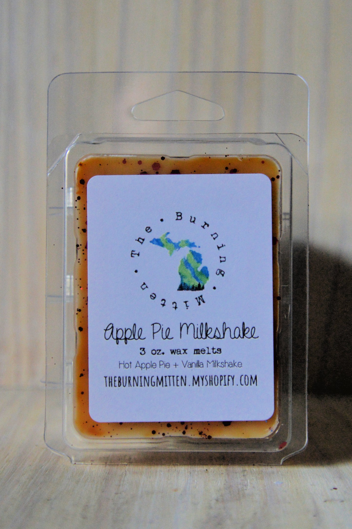 Apple Pie Milkshake Clamshell (hot apple pie + vanilla milkshake)