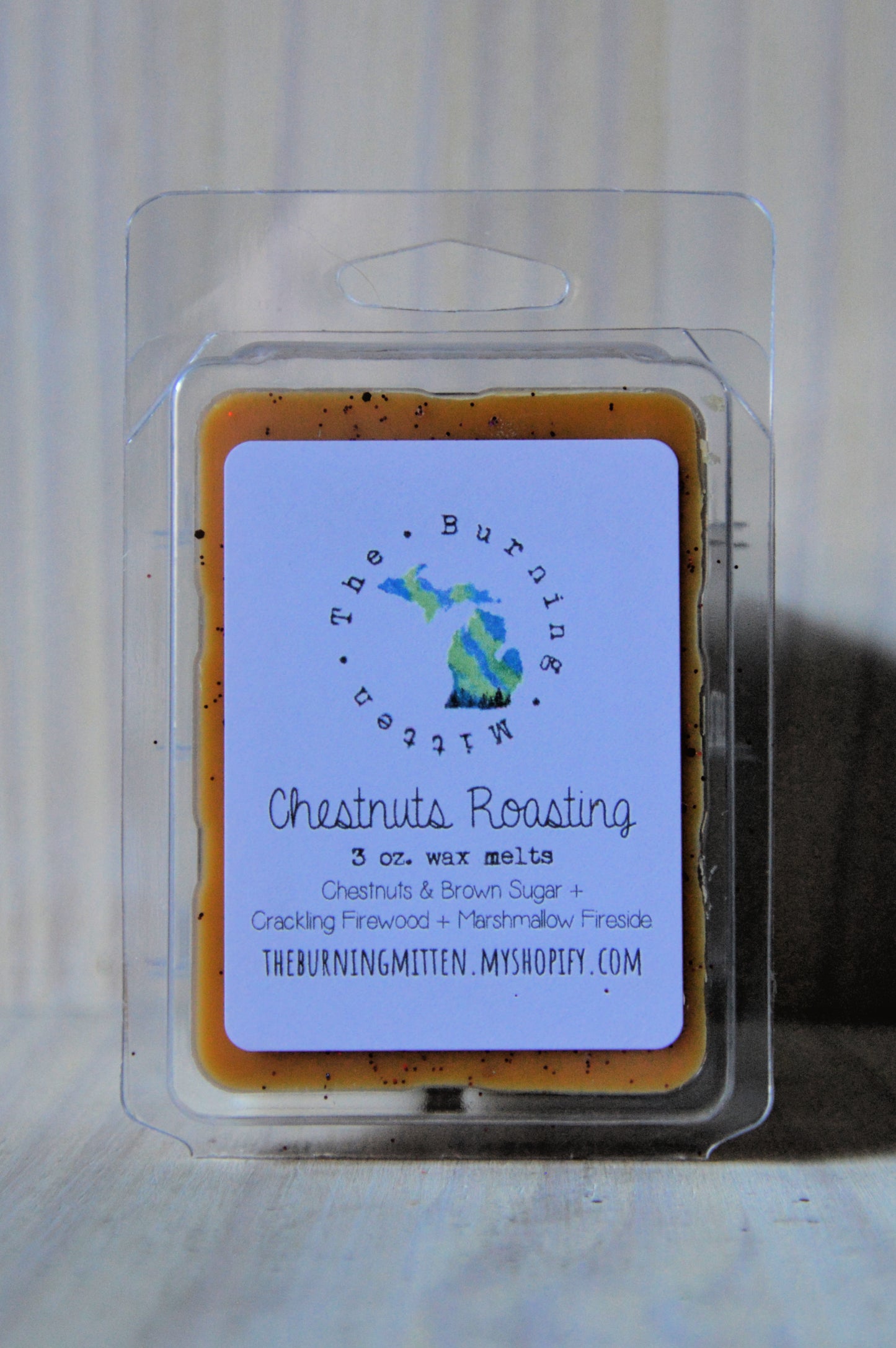 Chestnuts Roasting Clamshell (chestnuts & brown sugar + crackling firewood + marshmallow fireside)