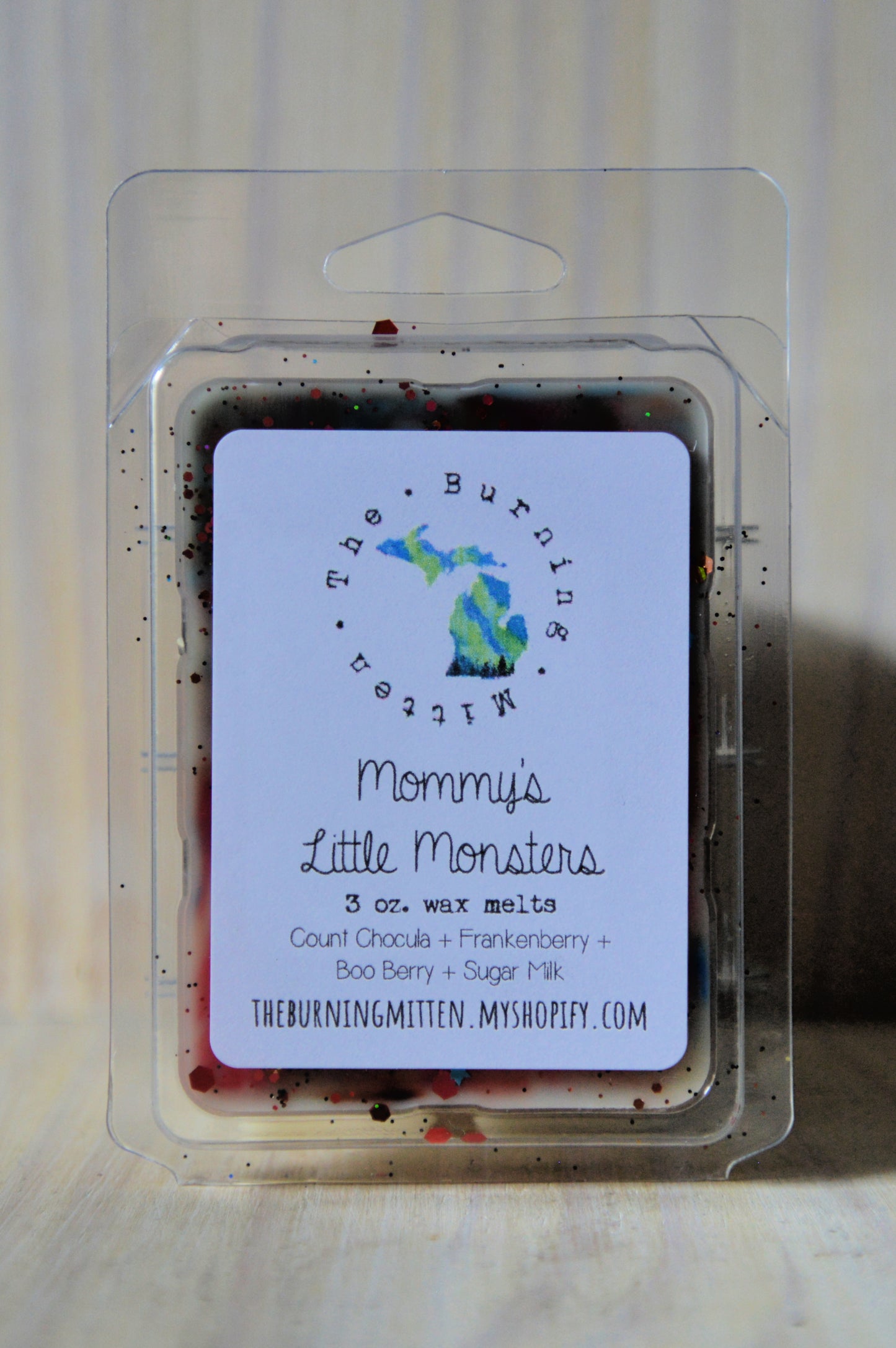 Mommy's Little Monsters Clamshell (count chocula + frankenberry + boo berry + sugar milk)