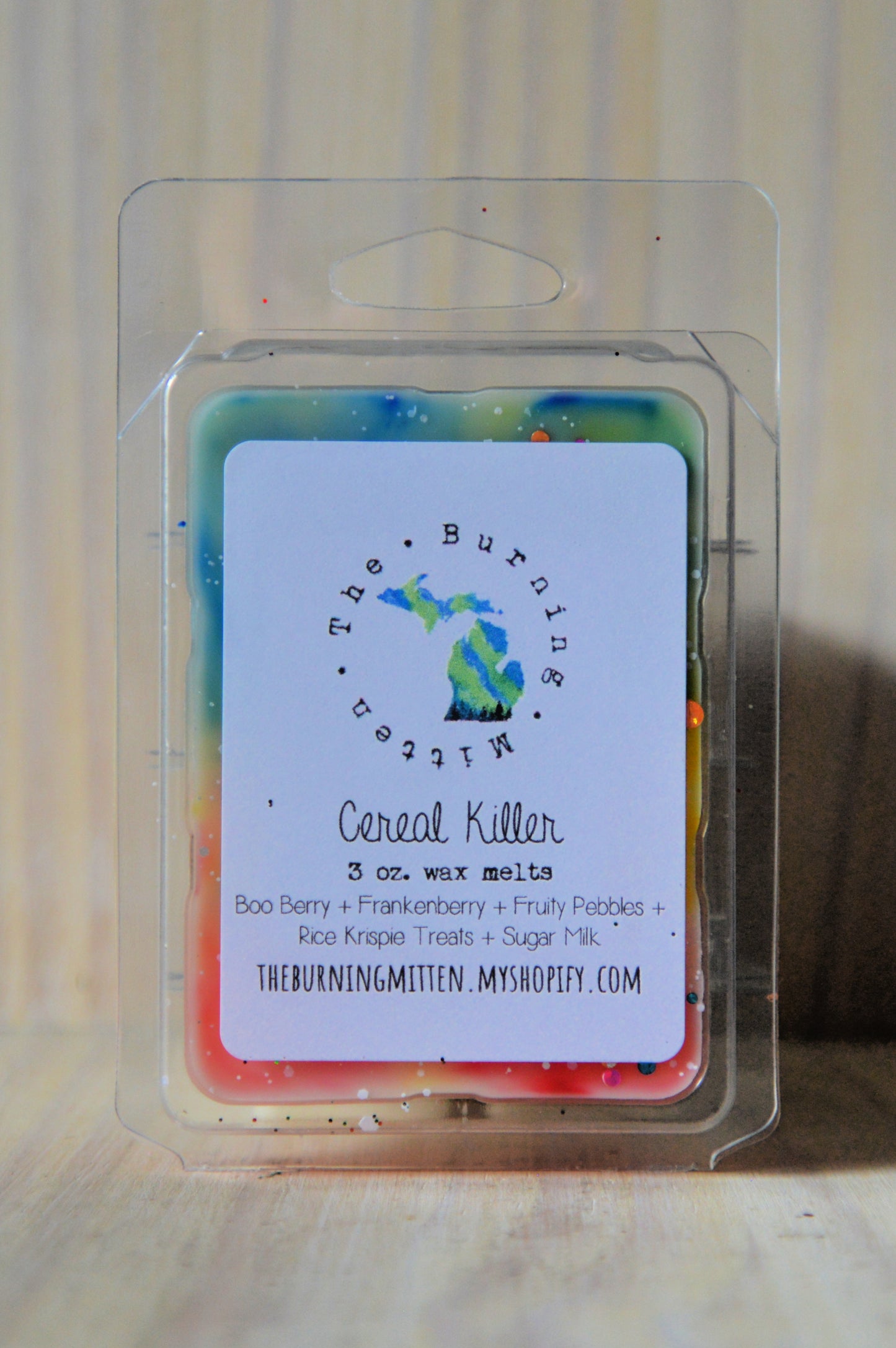 Cereal Killer Clamshell (boo berry + frankenberry + fruity pebbles + rice krispie treats + sugar milk)