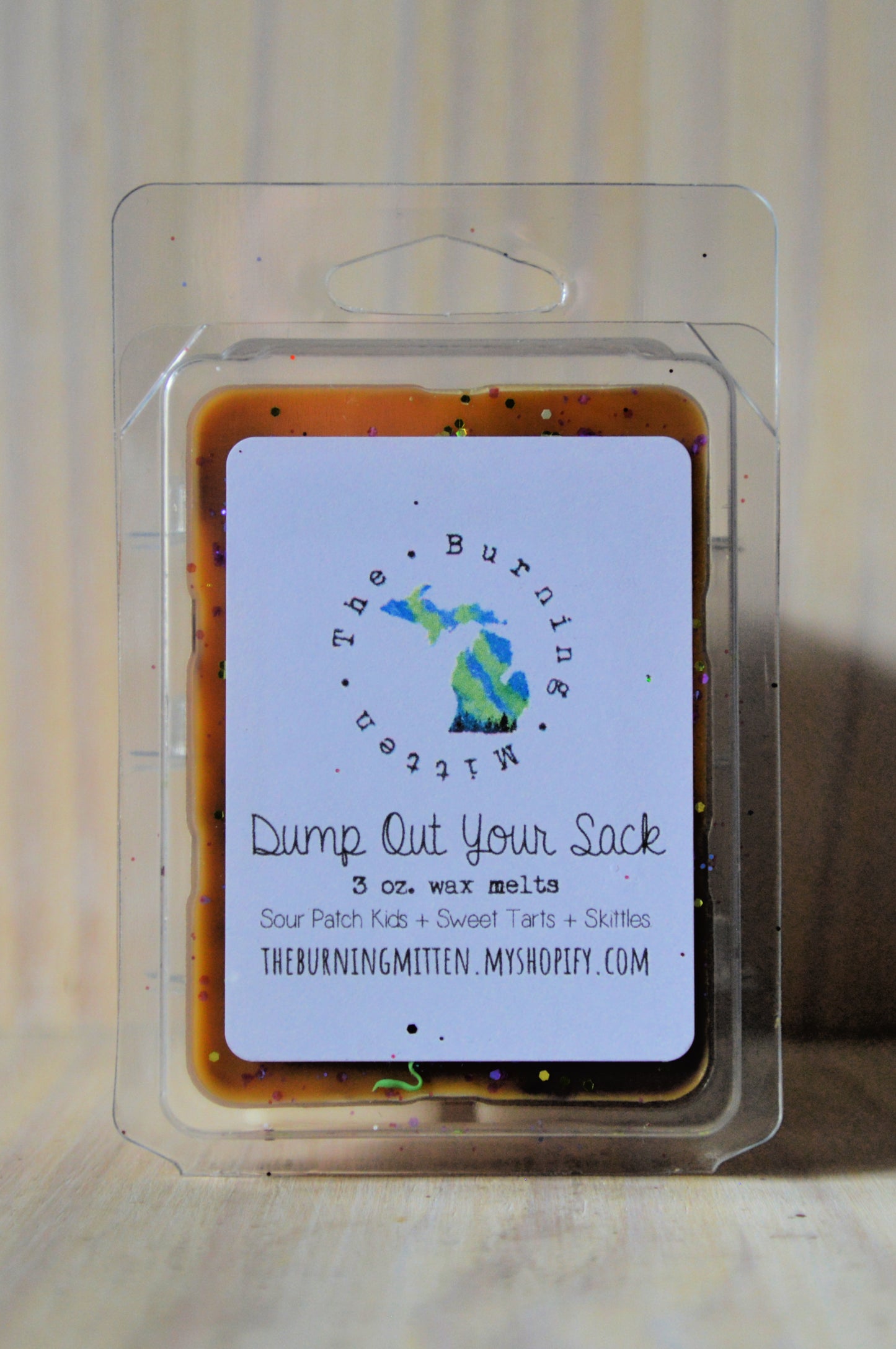 Dump Out Your Sack Clamshell (sour patch kids + sweet tarts + skittles)