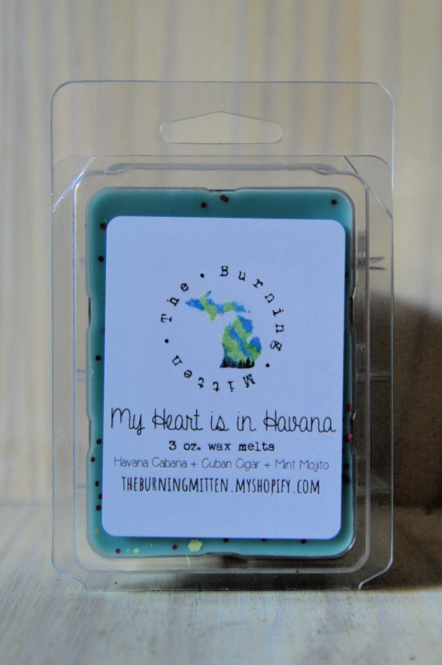 My Heart is in Havana Clamshell (havana cabana + cuban cigar + mint mojito)