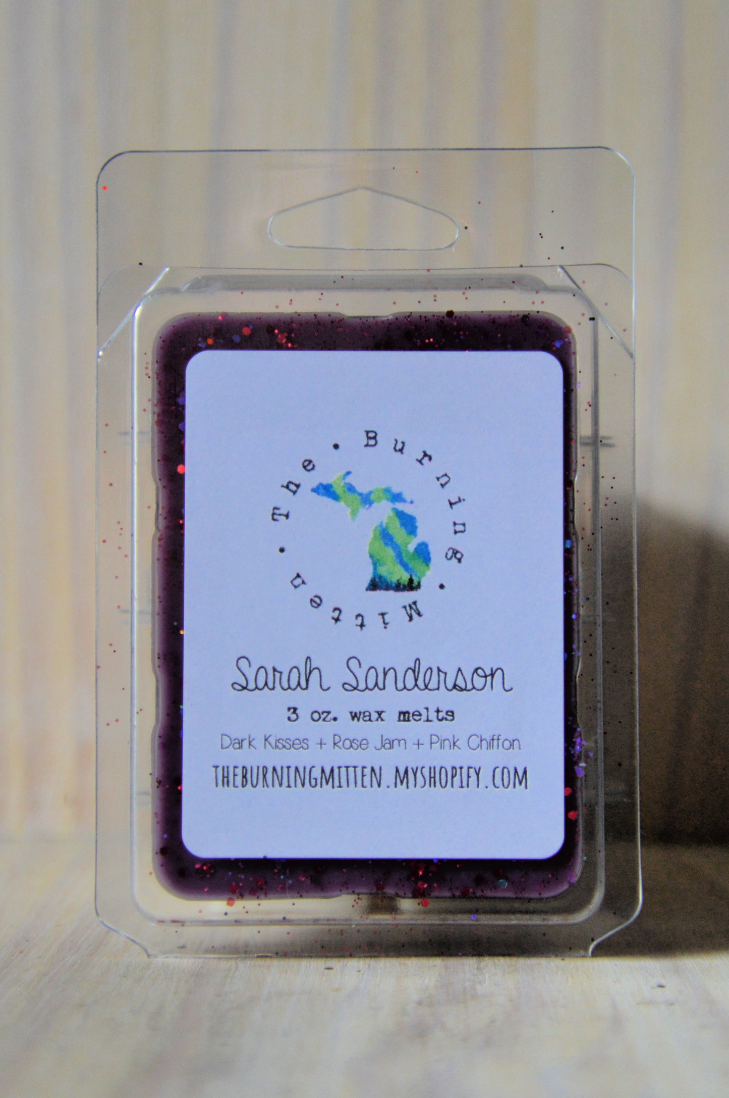 Sarah Sanderson Clamshell (dark kisses + rose jam + pink chiffon)