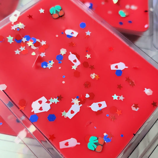 Alexei's Cherry Slurpee Clamshell (cherry slushie + cherries on snow + wild cherry pop)
