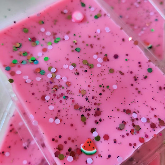 Watermelon Blow Pop Clamshell (sour watermelon hard candy + bubble gum)