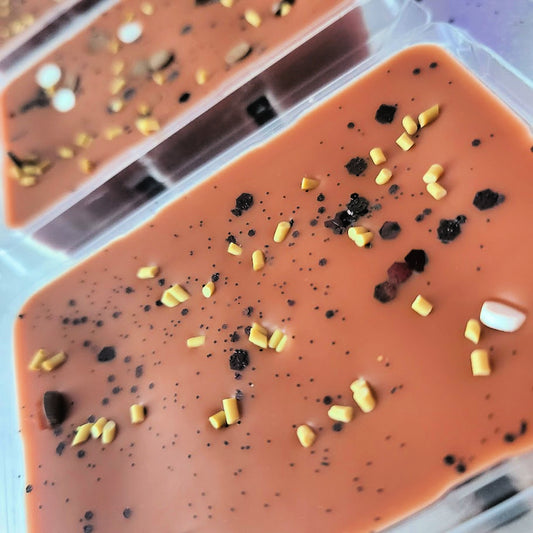 Lick the Spoon Clamshell (brownie batter + chocolate chip cookie dough + sugar cookie dough + birthday cake batter + cream cheese frosting)