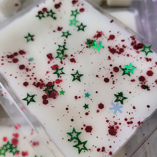 Belle's Enchanted Christmas Clamshell (rose jam + crushed candy cane + fresh sparkling snow + christmas tree)