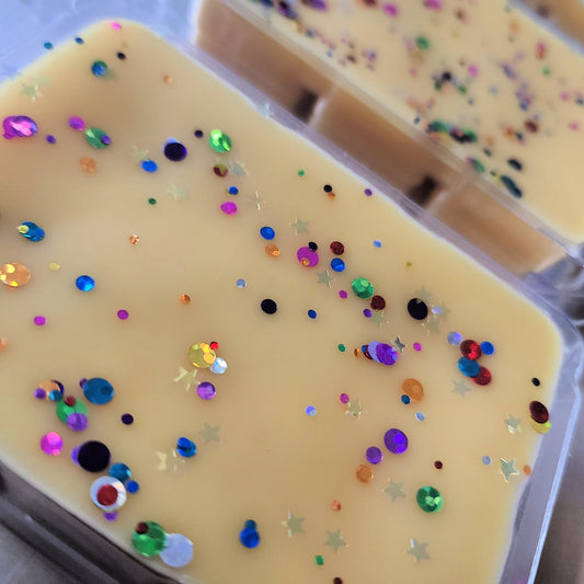 Funfetti Forever Clamshell (birthday cake + rainbow sprinkles + marshmallow frosting + funfetti cheesecake + cake batter ice cream)