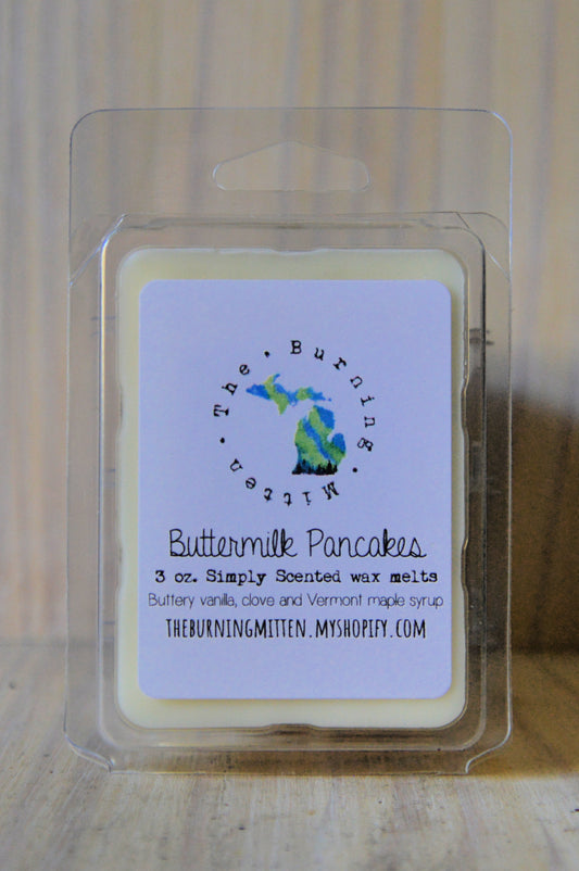 Buttermilk Pancakes Simply Scented Clamshell (buttery vanilla, clove and Vermont maple syrup)