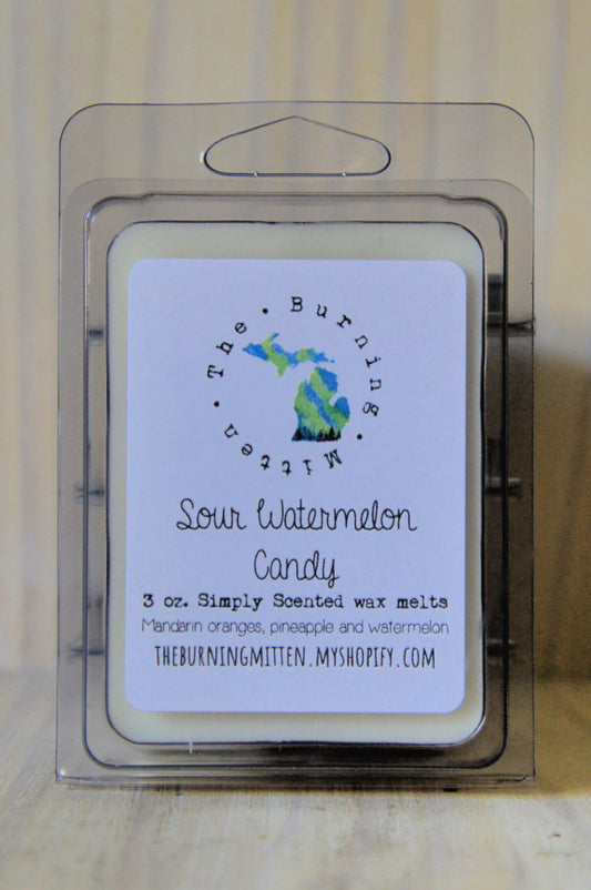 Sour Watermelon Candy Simply Scented Clamshell (mandarin oranges, pineapple and watermelon)