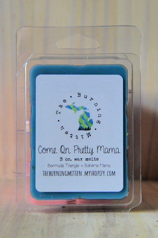 Come On Pretty Mama Clamshell (bermuda triangle + bahama mama)