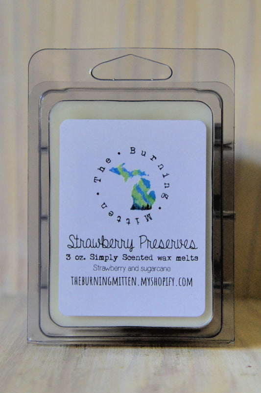 Strawberry Preserves Simply Scented Clamshell (strawberry and sugar cane)
