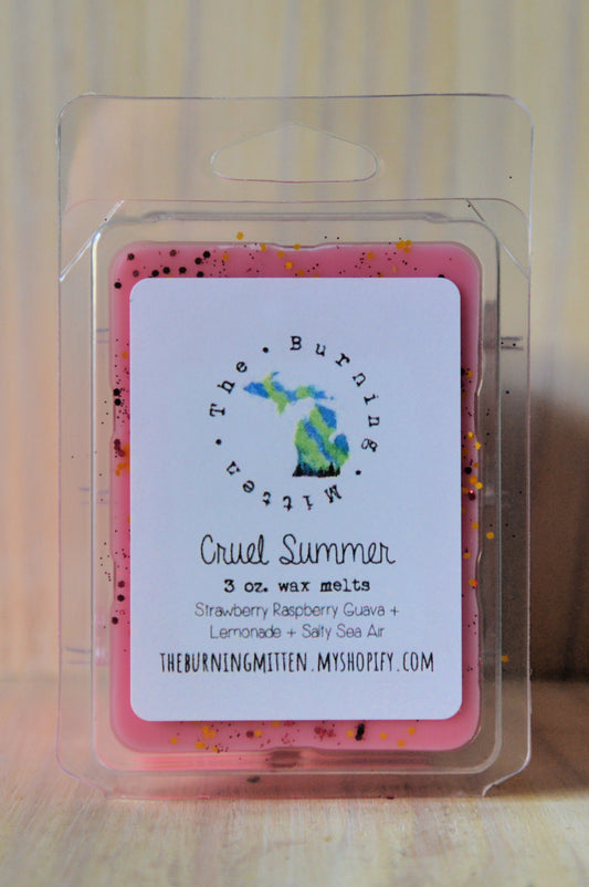 Cruel Summer Clamshell (strawberry raspberry guava + lemonade + salty sea air)