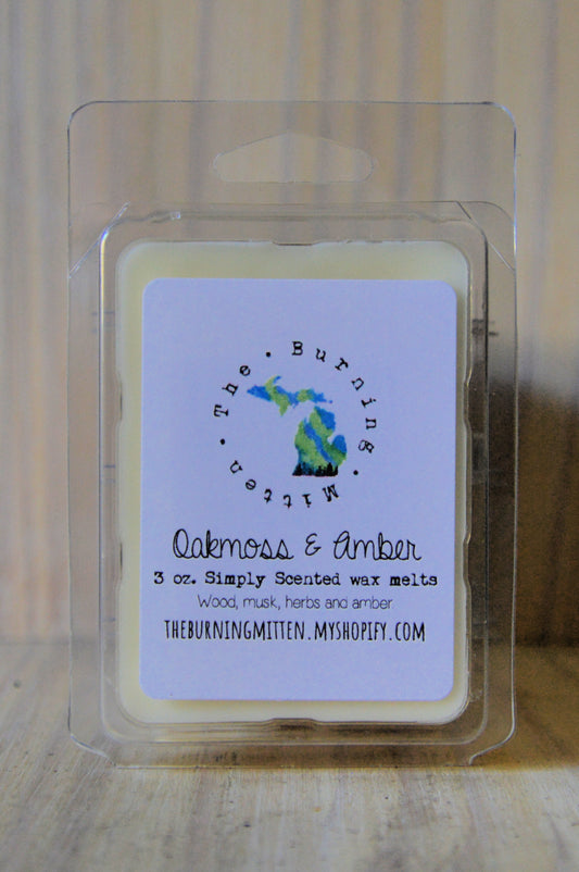 Oakmoss & Amber Simply Scented Clamshell (wood, musk, herbs and amber)