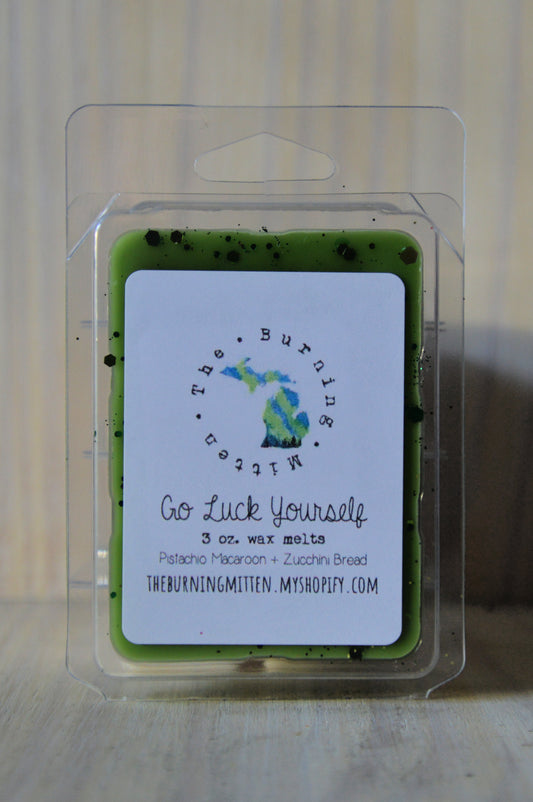 Go Luck Yourself Clamshell (pistachio macaroon + zucchini bread)