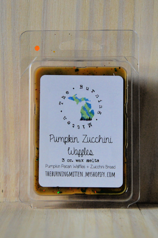 Pumpkin Zucchini Waffles Clamshell (pumpkin pecan waffles + zucchini bread)