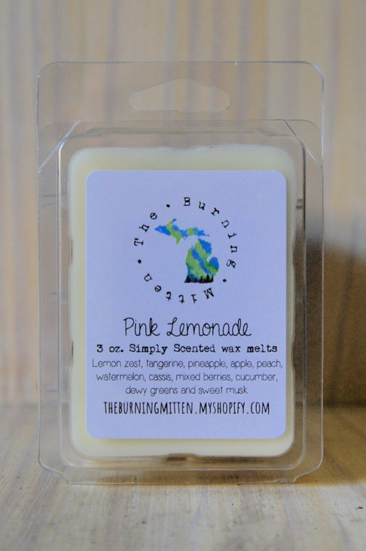Pink Lemonade Simply Scented Clamshell (lemon zest, tangerine, pineapple, apple, peach, watermelon, cassis, mixed berries, cucumber, dewy greens and sweet musk)