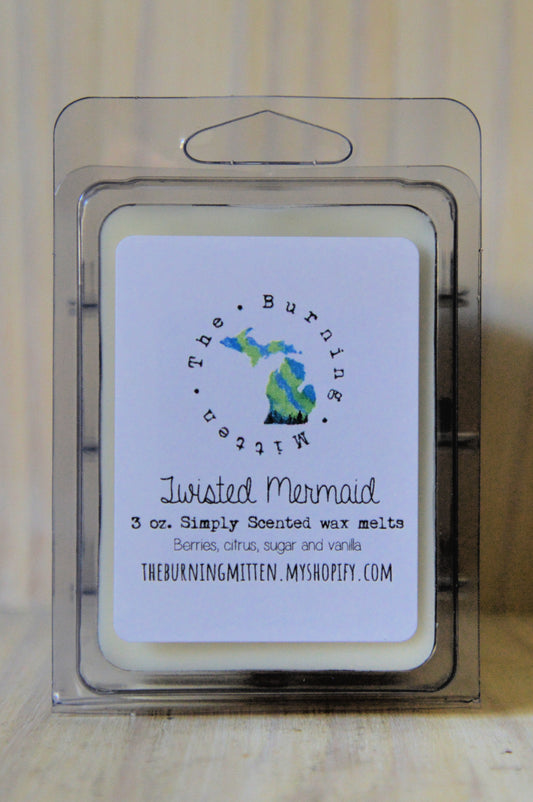 Twisted Mermaid Simply Scented Clamshell (berries, citrus, sugar and vanilla)