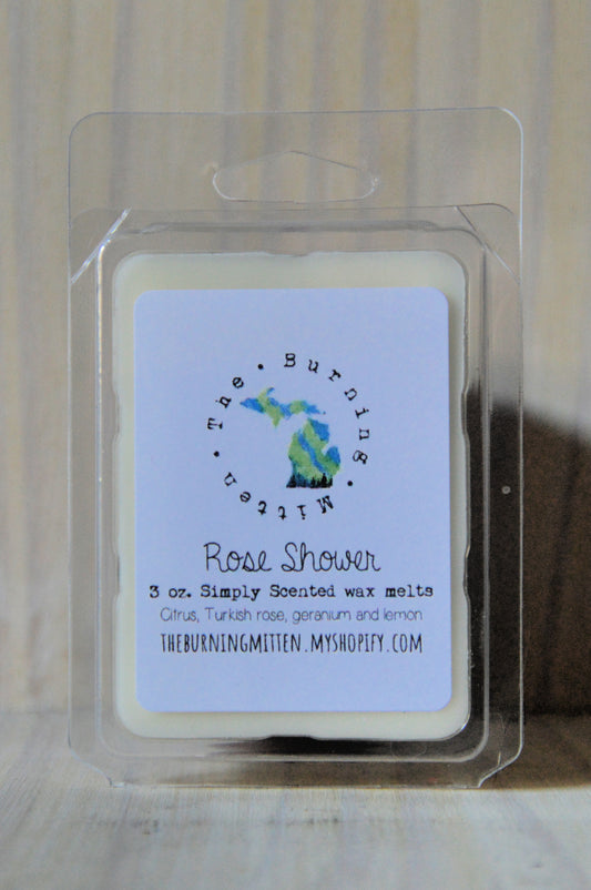 Rose Shower Simply Scented Clamshell (citrus, Turkish rose, geranium and lemon)