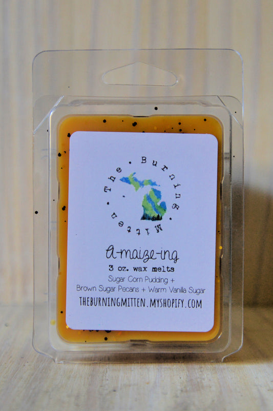 A-maize-ing Clamshell (sugar corn pudding + brown sugar pecans + warm vanilla sugar)