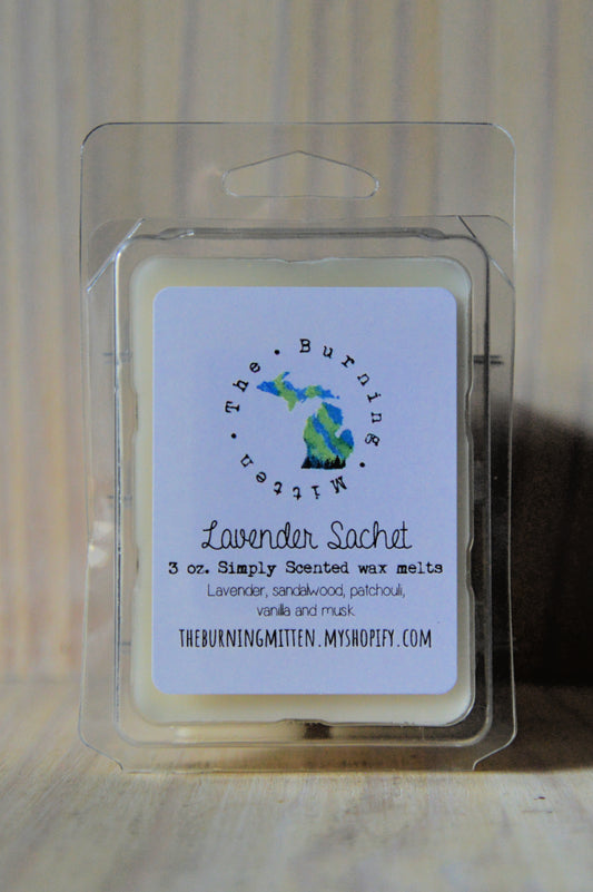 Lavender Sachet Simply Scented Clamshell (lavender, sandalwood, patchouli, vanilla and musk)