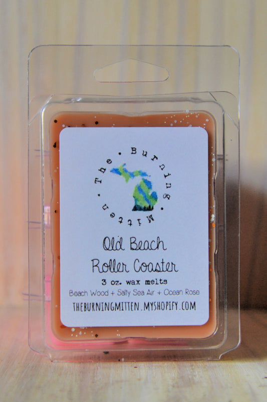 Old Beach Roller Coaster Clamshell (beach wood + salty sea air + ocean rose)