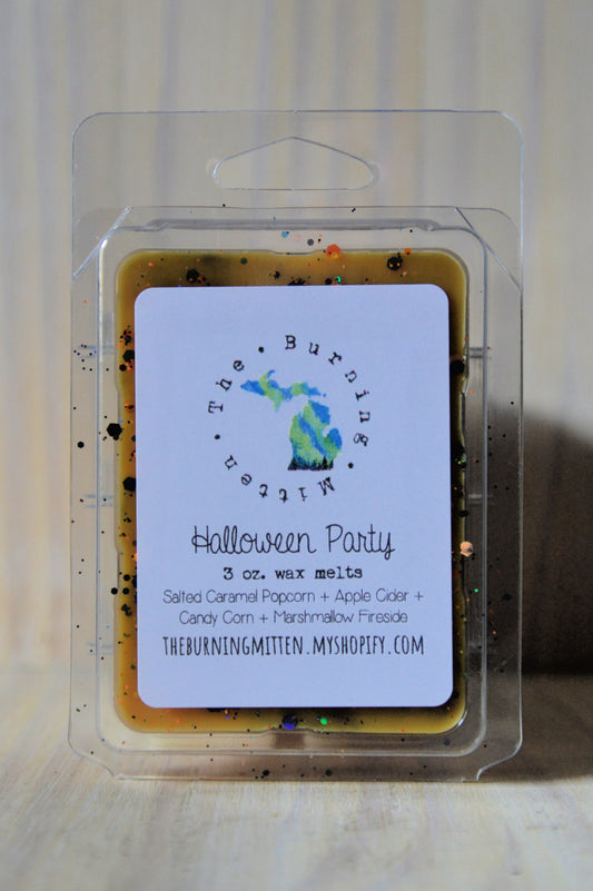 Halloween Party Clamshell (salted caramel popcorn + apple cider + candy corn + marshmallow fireside)