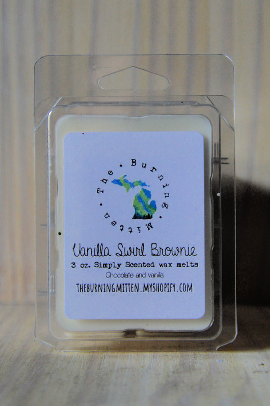 Vanilla Swirl Brownie Simply Scented Clamshell (chocolate and vanilla)