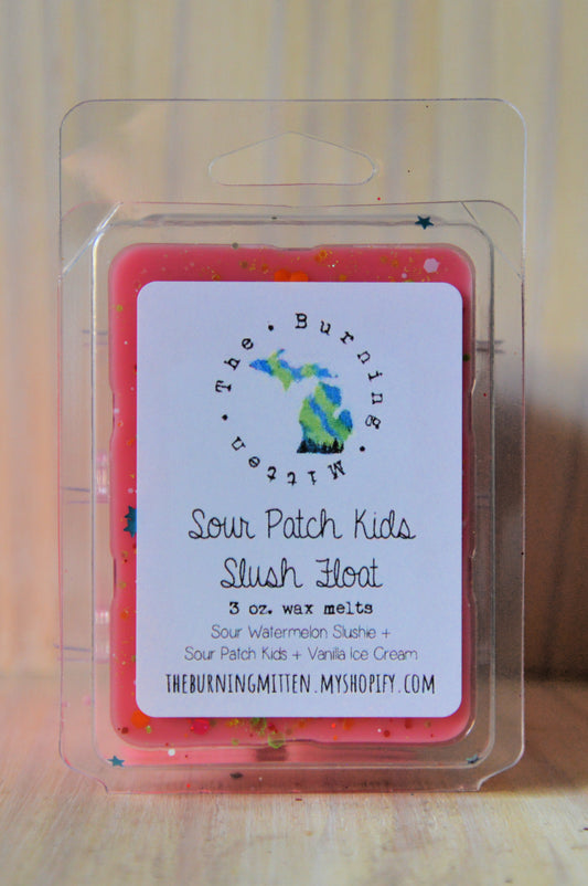 Sour Patch Kids Slush Float Clamshell (sour watermelon slushie + sour patch kids + vanilla ice cream)
