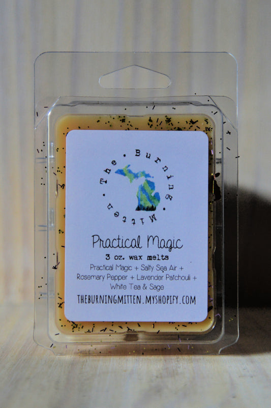Practical Magic Clamshell (practical magic + salty sea air + rosemary pepper + lavender patchouli + white tea & sage)