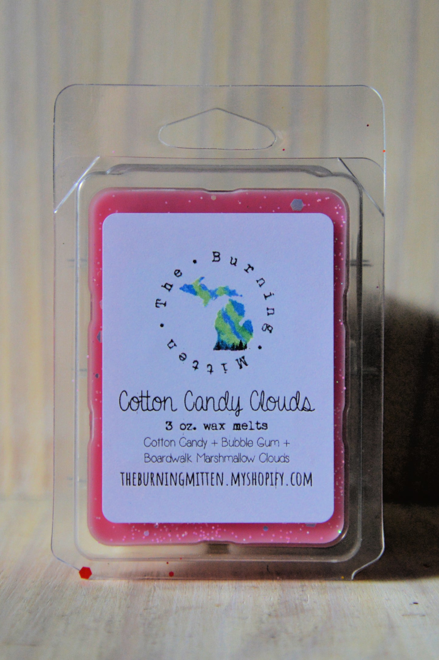 Cotton Candy Clouds Clamshell (cotton candy + bubble gum + boardwalk marshmallow clouds)