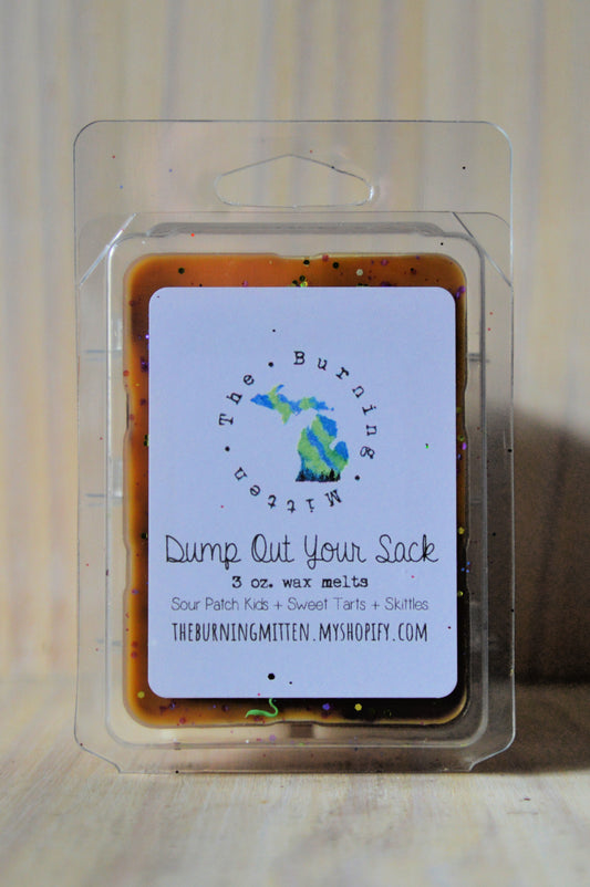 Dump Out Your Sack Clamshell (sour patch kids + sweet tarts + skittles)