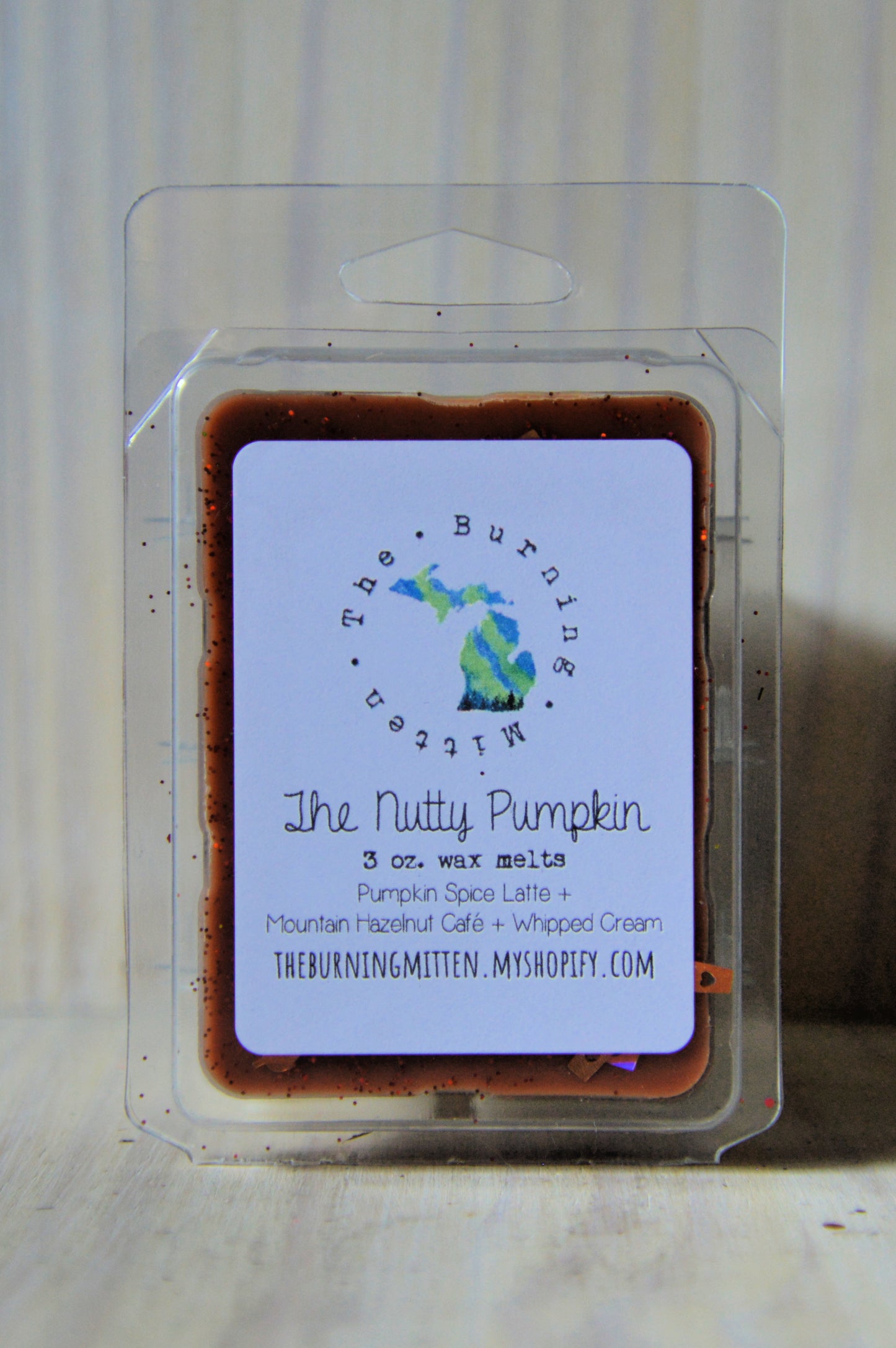 The Nutty Pumpkin Clamshell (pumpkin spice latte + mountain hazelnut cafe + whipped cream)
