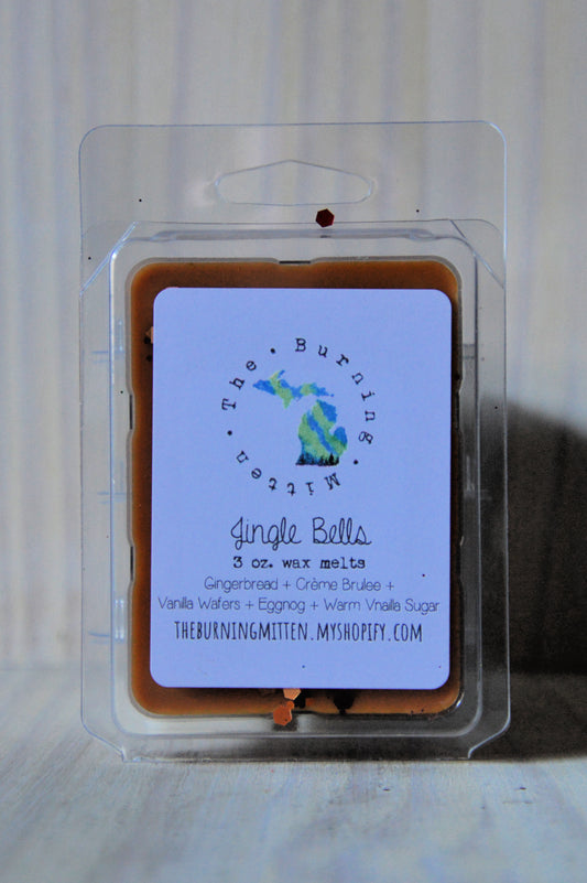 Jingle Bells Clamshell (gingerbread + creme brulee + vanilla wafers + eggnog + warm vanilla sugar)