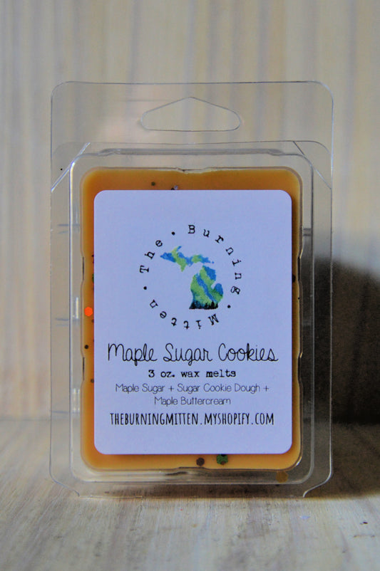 Maple Sugar Cookies Clamshell (maple sugar + sugar cookie dough + maple buttercream)