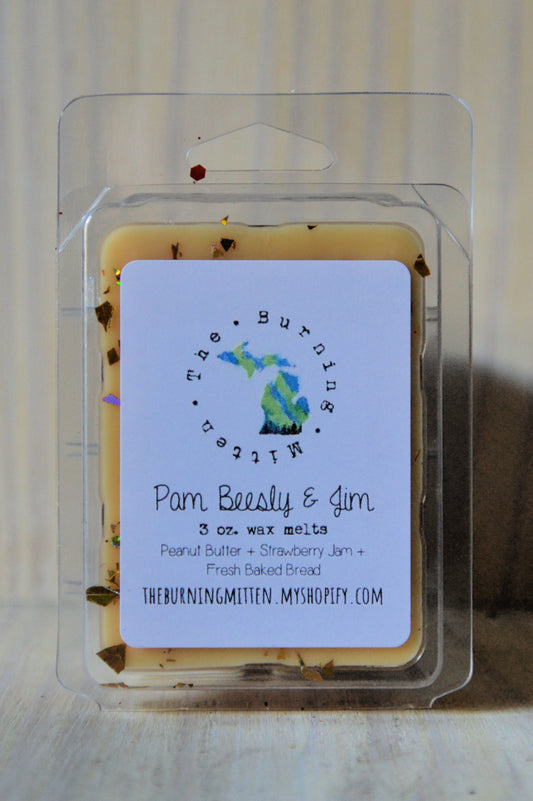 Pam Beesly & Jim Clamshell (peanut butter + strawberry jam + fresh baked bread)