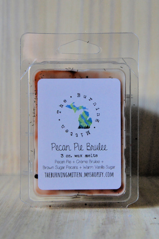Pecan Pie Brulee Clamshell (pecan pie + creme brulee + brown sugar pecans + warm vanilla sugar)