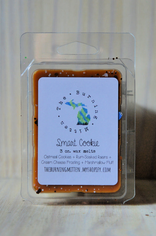 Smart Cookie Clamshell (oatmeal cookies + rum-soaked raisins + cream cheese frosting + marshmallow fluff)