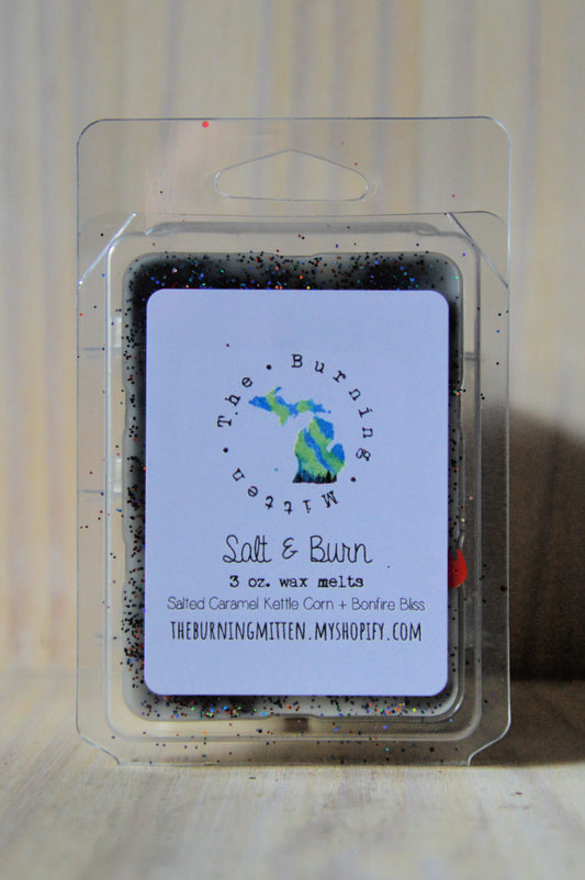Salt & Burn Clamshell (salted caramel kettle corn + bonfire bliss)