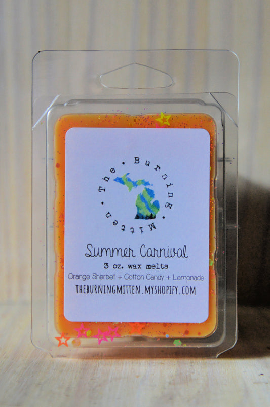 Summer Carnival Clamshell (orange sherbet + cotton candy + lemonade)