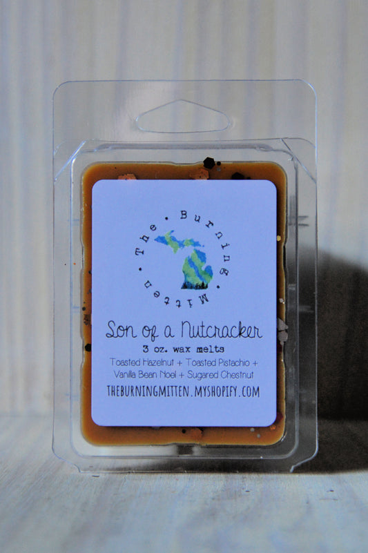 Son of a Nutcracker Clamshell (toasted hazelnut + toasted pistachio + vanilla bean noel + sugared chestnut)