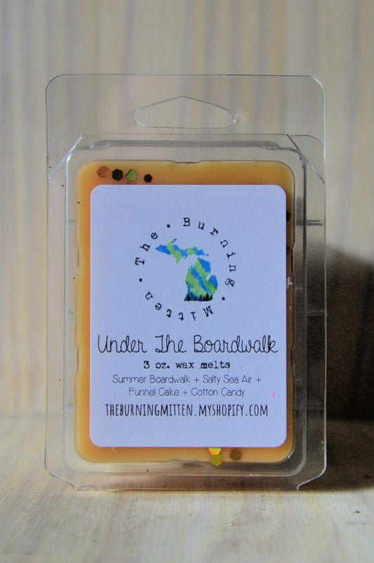 Under the Boardwalk Clamshell (summer boardwalk + salty sea air + funnel cake + cotton candy)