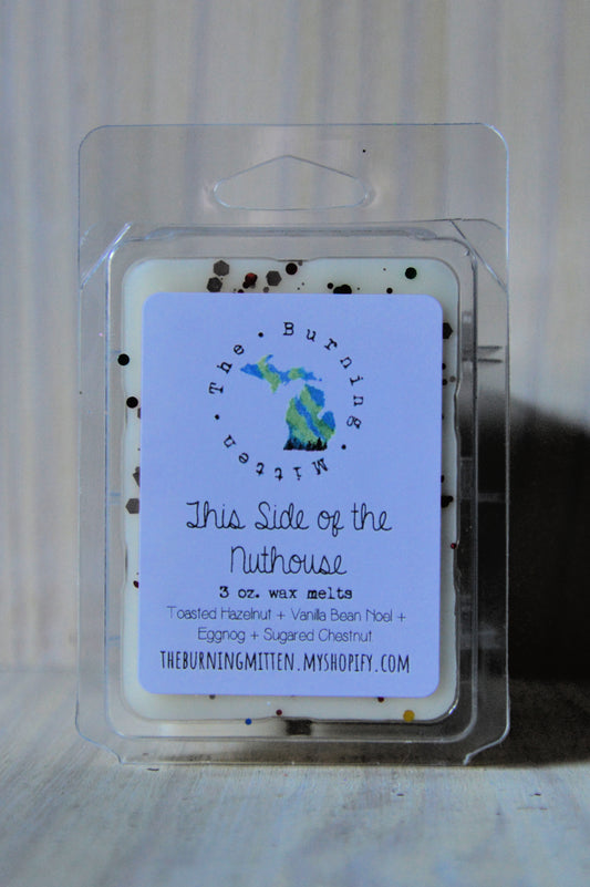 This Side of the Nuthouse Clamshell (toasted hazelnut + vanilla bean noel + eggnog + sugared chestnut)