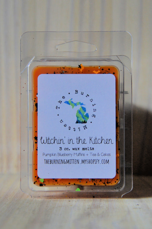 Witchin' in the Kitchen Clamshell (pumpkin blueberry muffins + tea & cakes)