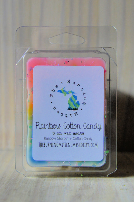 Rainbow Cotton Candy Clamshell (rainbow sherbet + cotton candy)